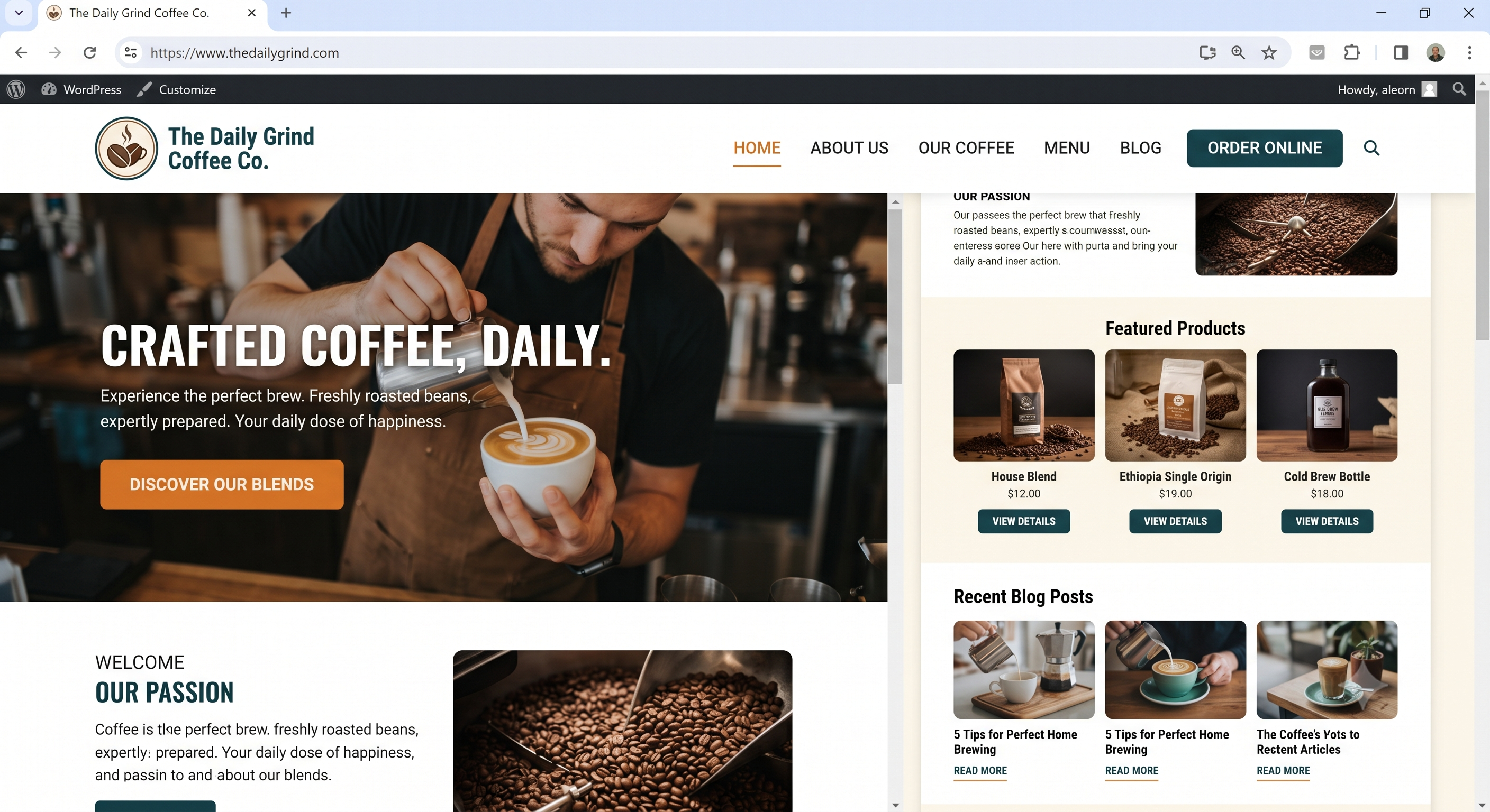Diseño Web WordPress
